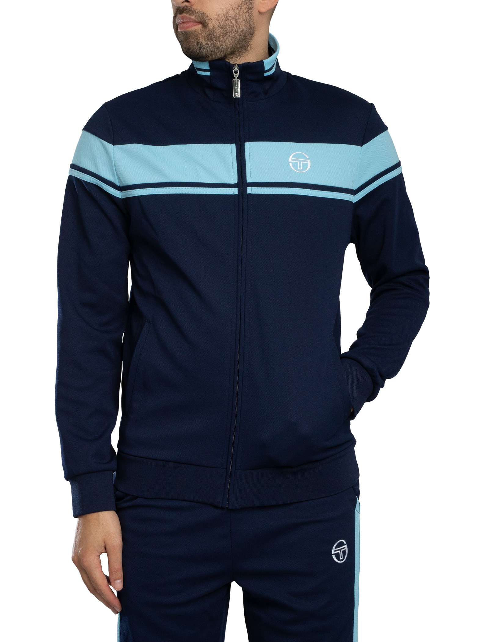 Sergio Tacchini Damarindo Track Jacket, Maritime Blue/Baltic Sea - M