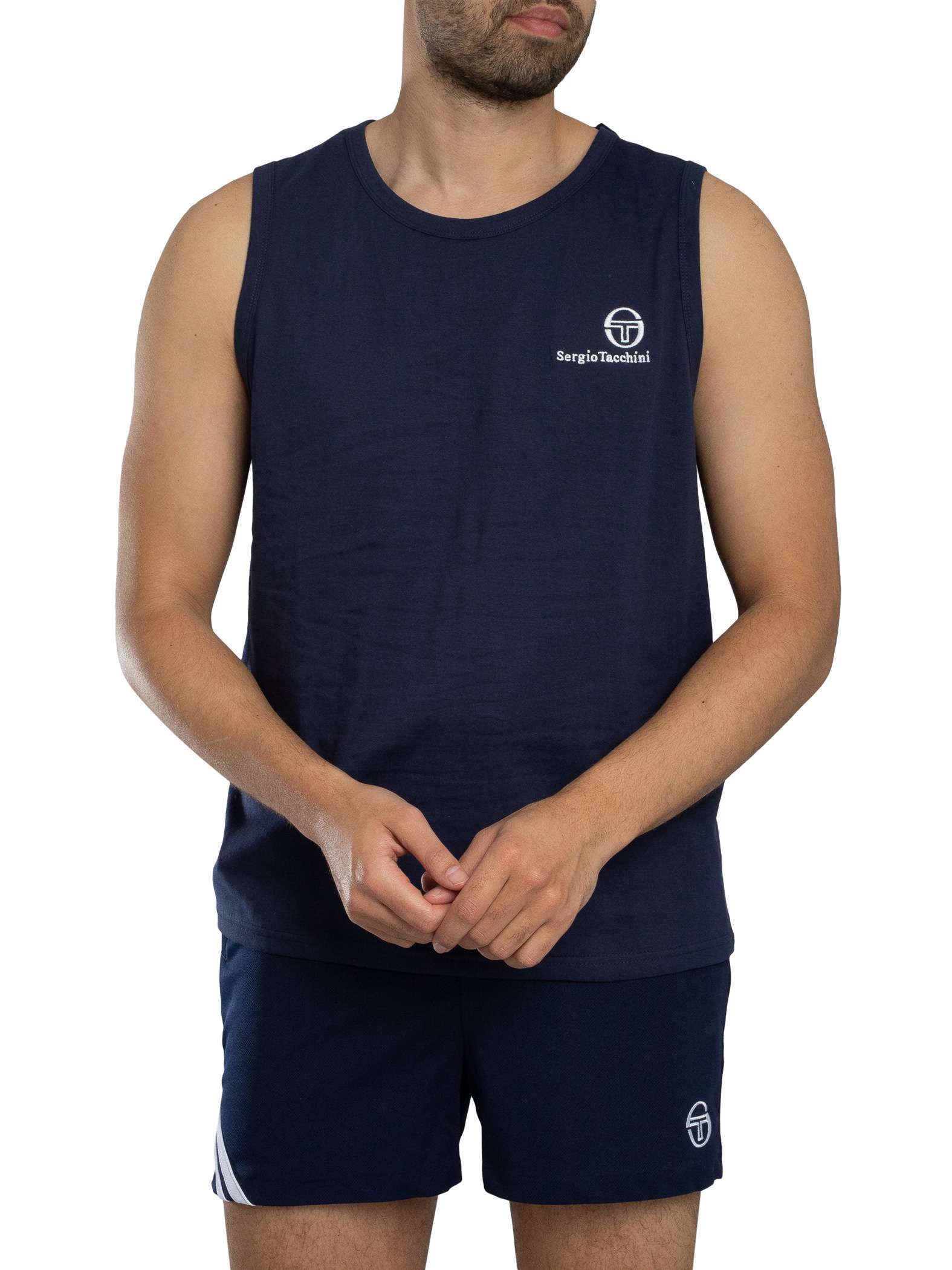 Sergio Tacchini Sawyer Vest, Maritime Blue - S
