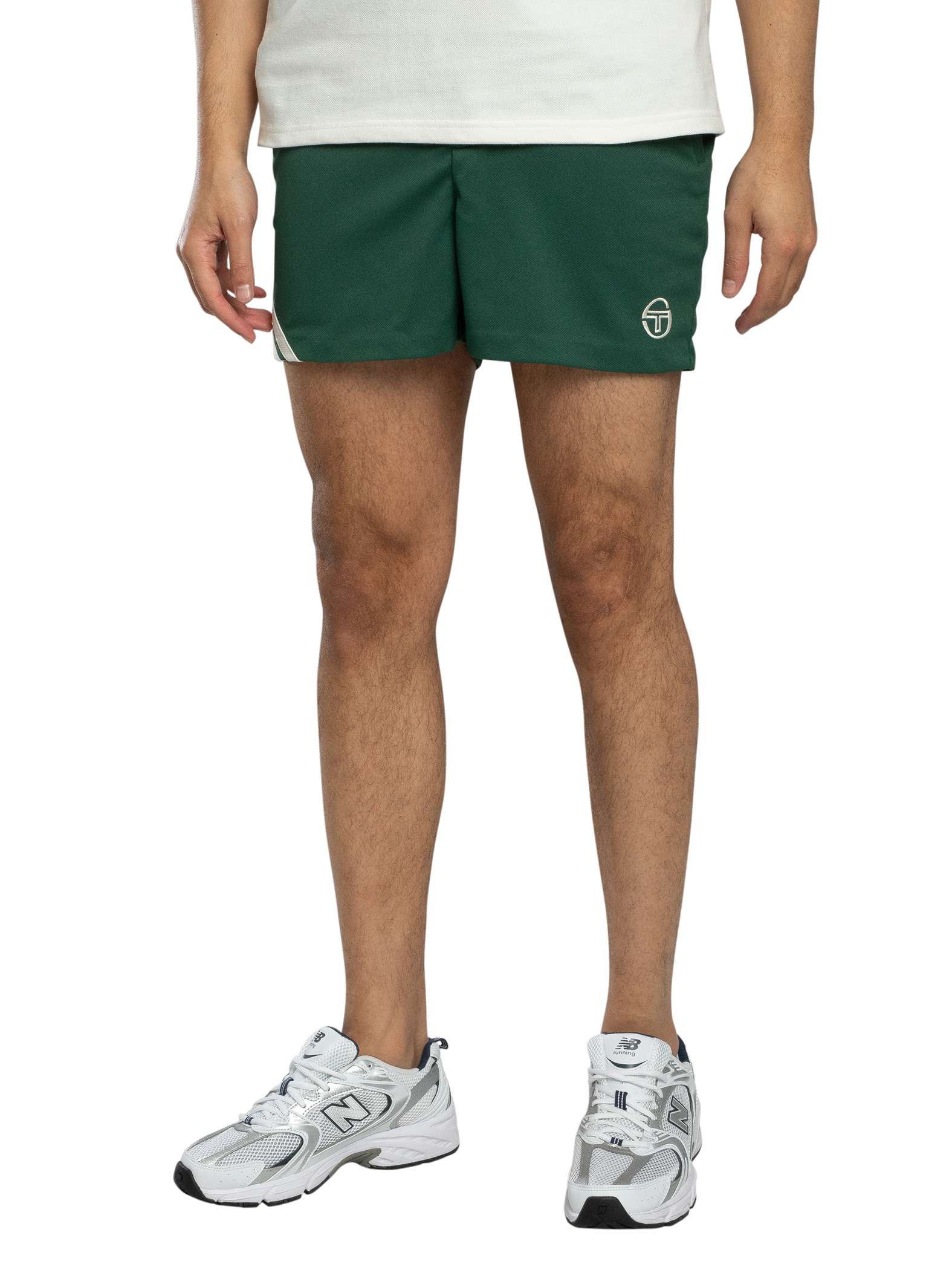 Sergio Tacchini Time Tennis Shorts, Pine Needle/Gardenia - M