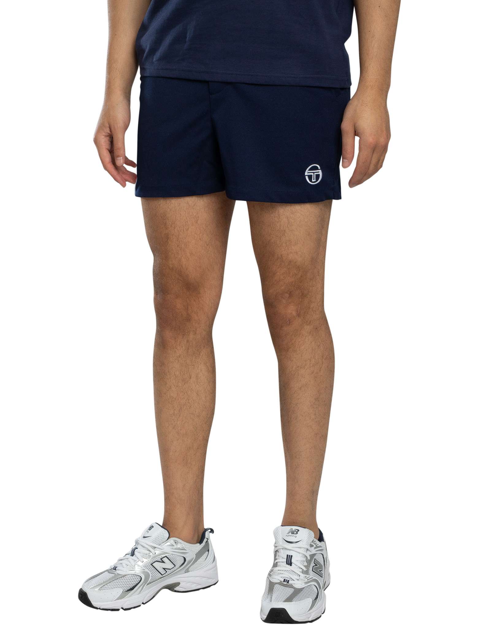 Sergio Tacchini Time Tennis Shorts, Maritime Blue/White - S