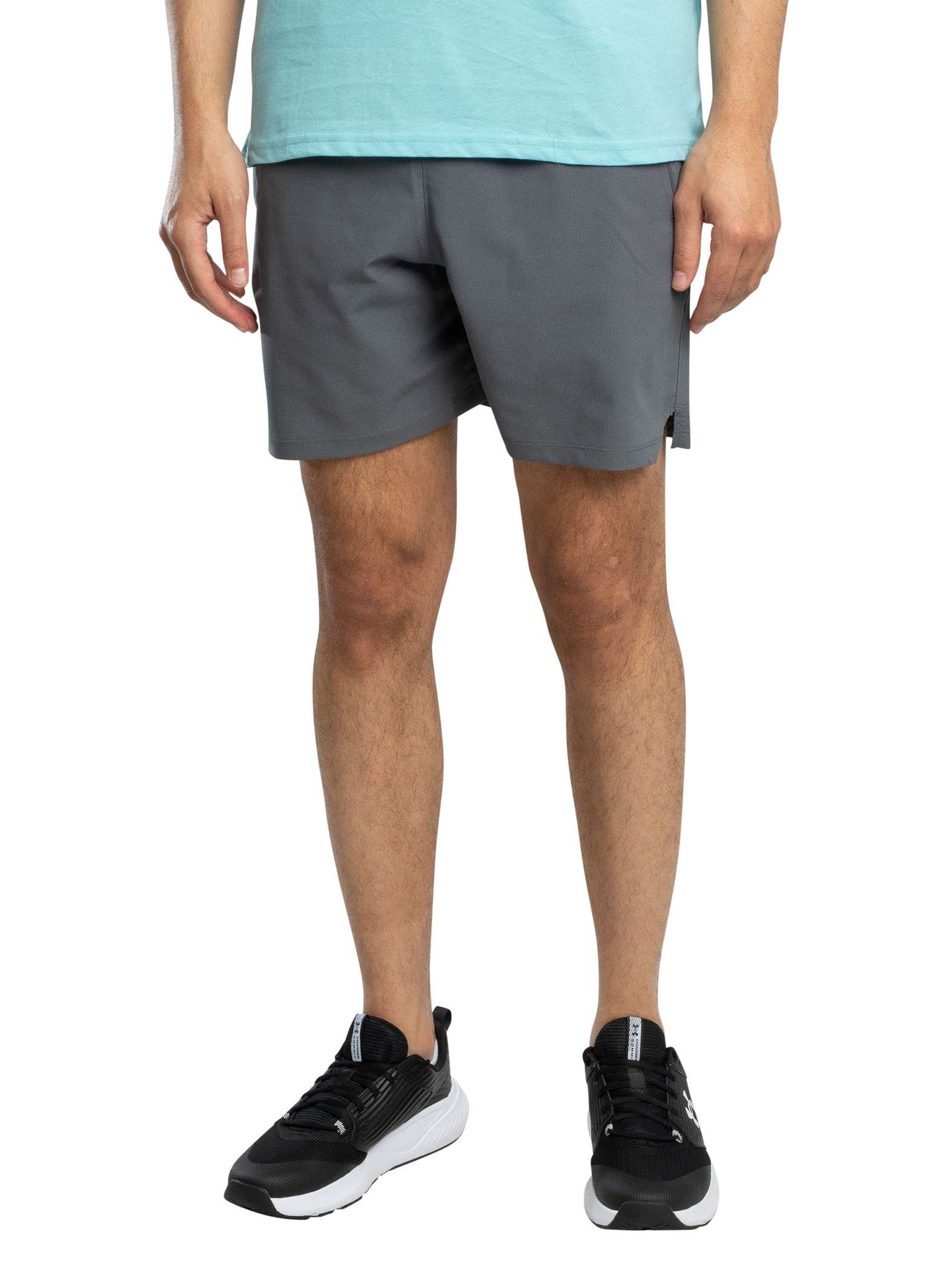 Under Armour Vanish Woven Shorts, Castlerock/Orange Bloc - L