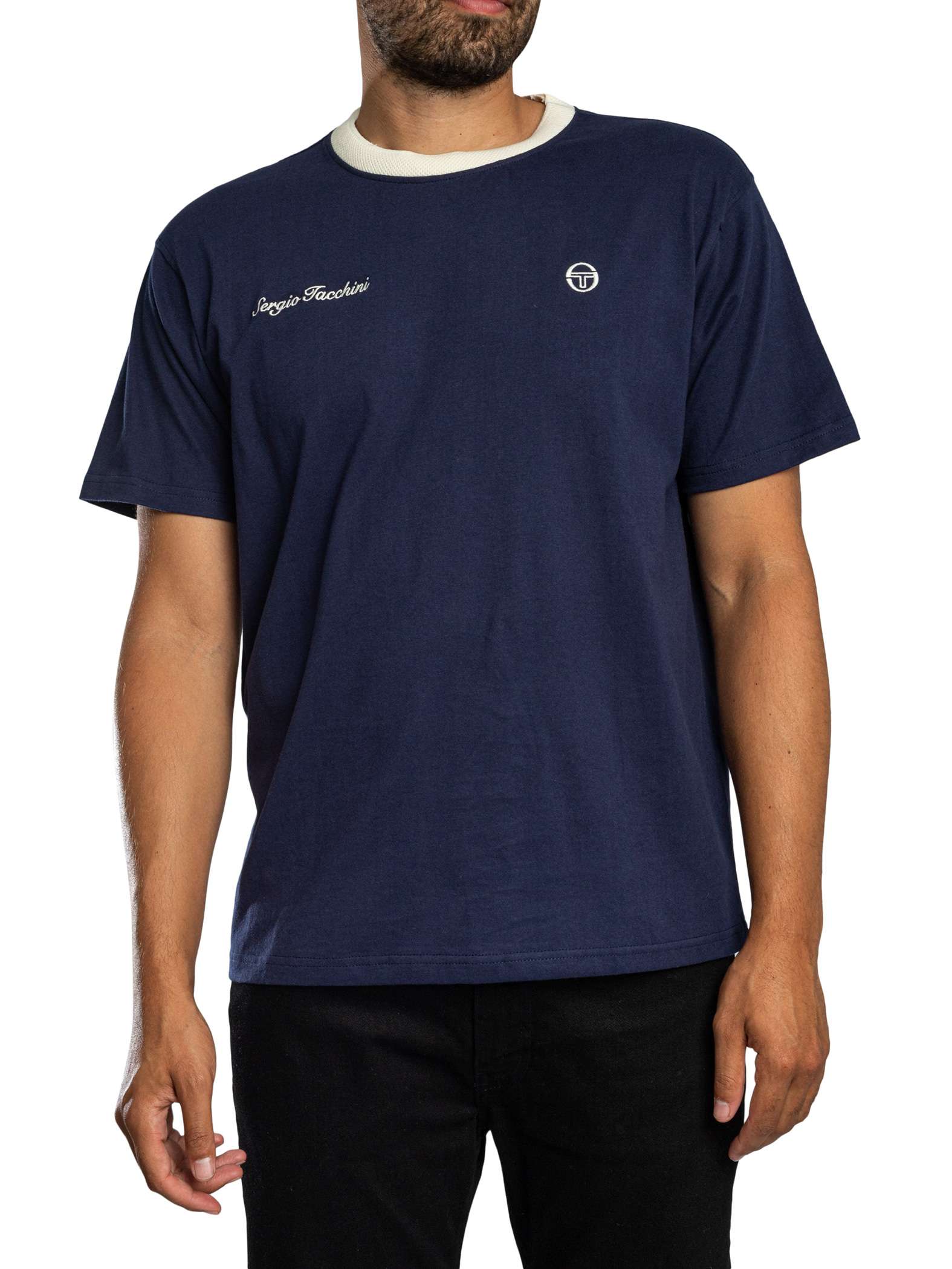 Sergio Tacchini Berto T-Shirt, Maritime Blue - XL